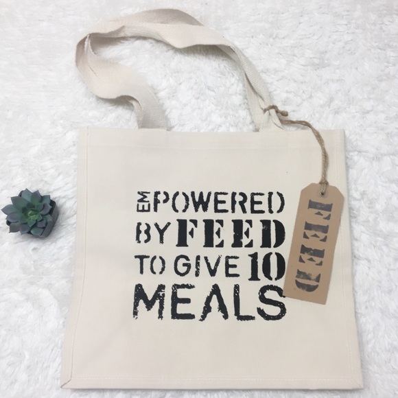 FEED Handbags - NWT FEED 10 Feed Projects canvas tote bag